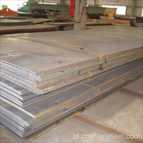 Placa de aço de aço de aço carbono placa de aço resistente